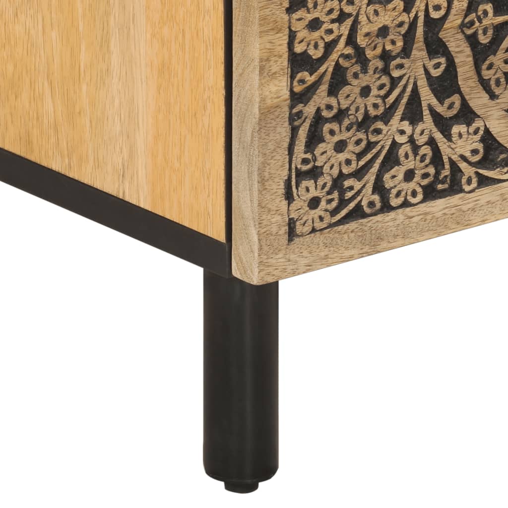 vidaXL TV Cabinet 70x33x46 cm Solid Wood Mango