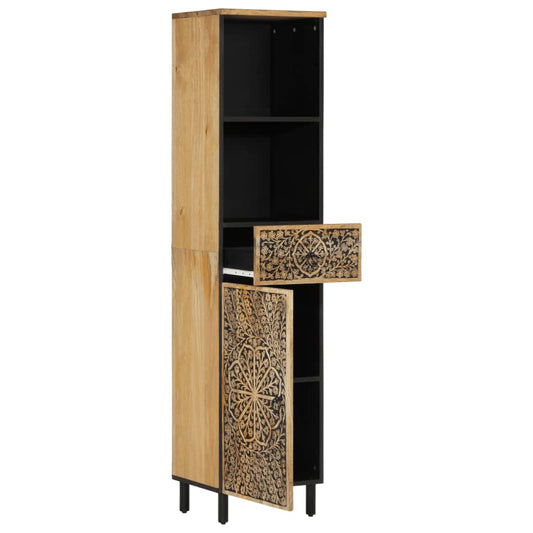 vidaXL Bathroom Cabinet 38x33x160 cm Solid Wood Mango