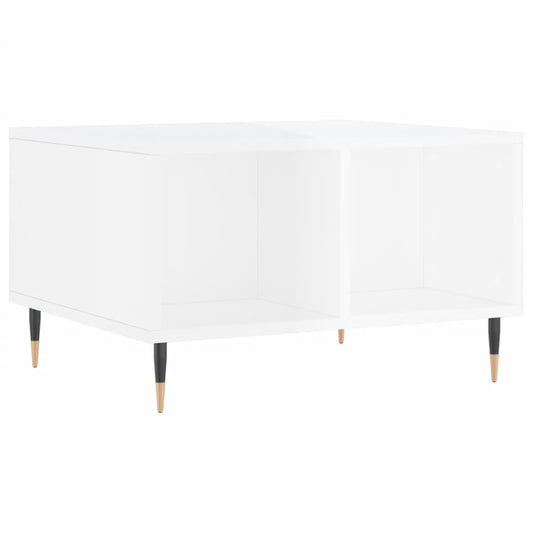 vidaXL Coffee Table High Gloss White 60x50x36,5 cm Engineered Wood