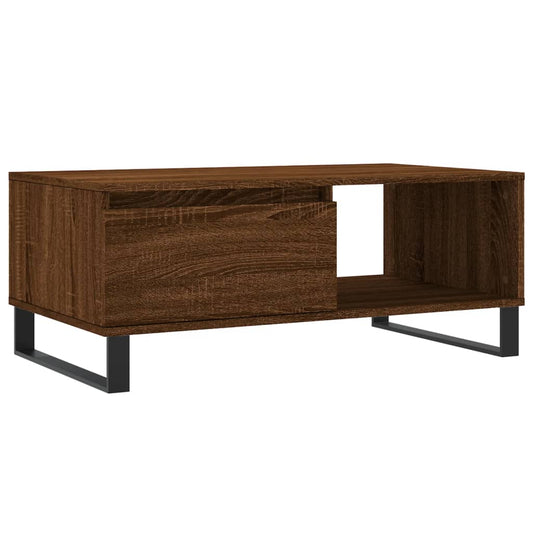 vidaXL Coffee Table Brown Oak 90x50x36,5 cm Engineered Wood