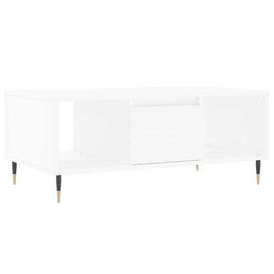 vidaXL Coffee Table White 90x50x36,5 cm Engineered Wood