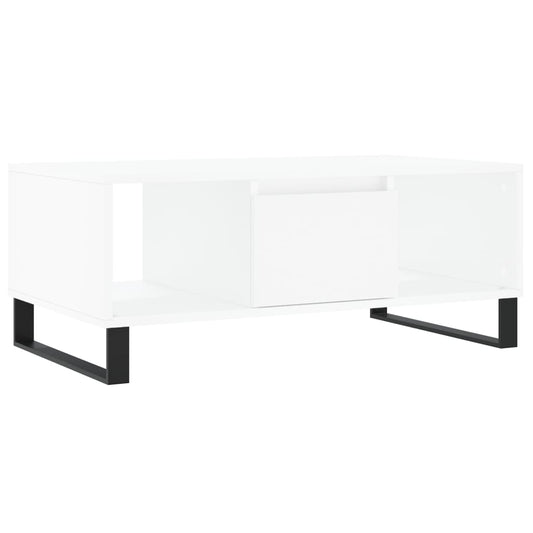 vidaXL Coffee Table White 90x50x36,5 cm Engineered Wood