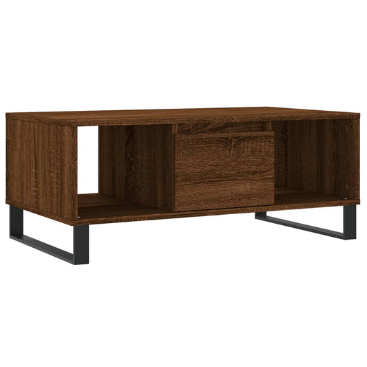 vidaXL Coffee Table Brown Oak 90x50x36,5 cm Engineered Wood