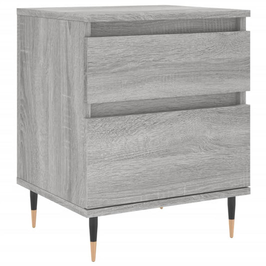 vidaXL Bedside Cabinet Grey Sonoma 40x35x50 cm Engineered Wood