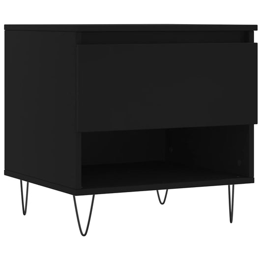 vidaXL Coffee Table Black 50x46x50 cm Engineered Wood