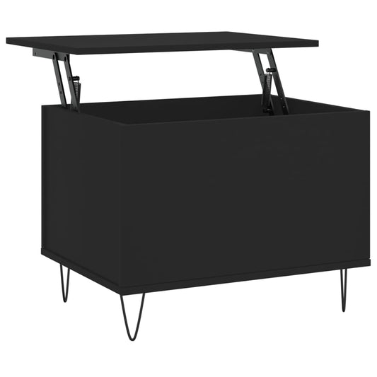 vidaXL Coffee Table Black 60x44,5x45 cm Engineered Wood
