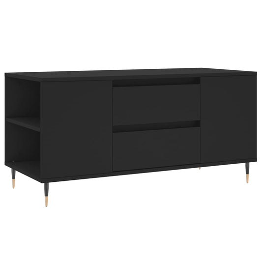 vidaXL Coffee Table Black 102x44,5x50 cm Engineered Wood