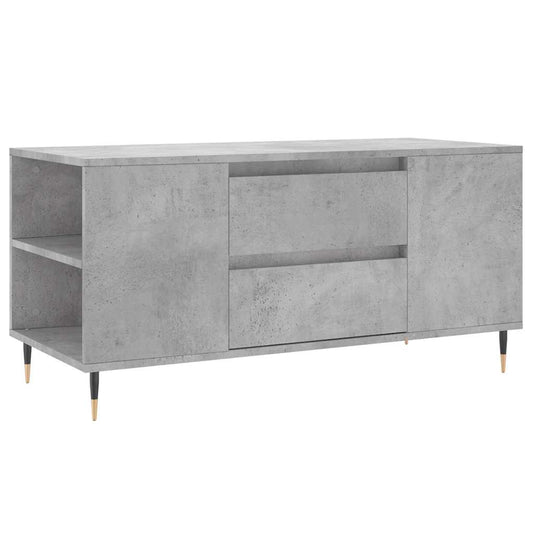 vidaXL Coffee Table Concrete Grey 102x44.5x50 cm Engineered Wood