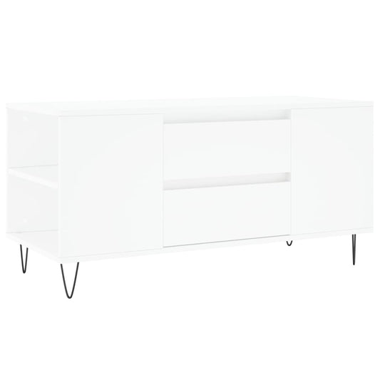 vidaXL Coffee Table White 102x44,5x50 cm Engineered Wood