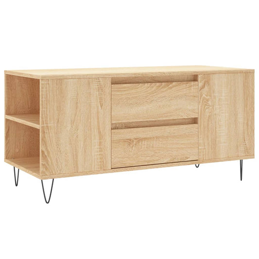 vidaXL Coffee Table Sonoma Oak 102x44.5x50 cm Engineered Wood