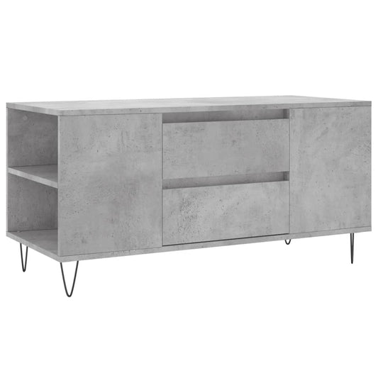 vidaXL Coffee Table Concrete Grey 102x44,5x50 cm Engineered Wood