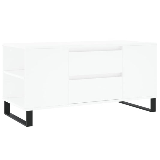 vidaXL Coffee Table White 102x44,5x50 cm Engineered Wood
