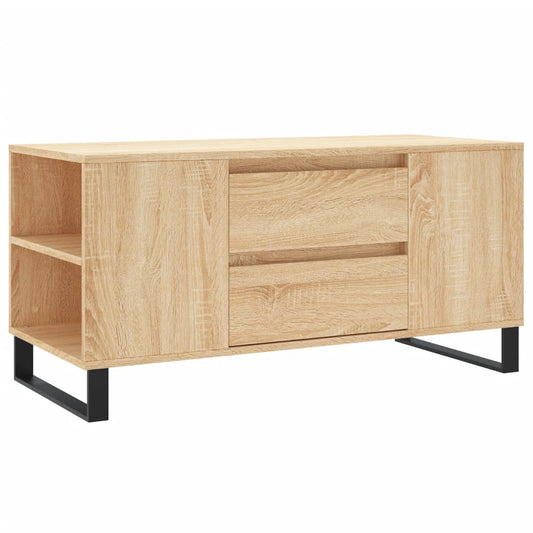 vidaXL Coffee Table Sonoma Oak 102x44,5x50 cm Engineered Wood