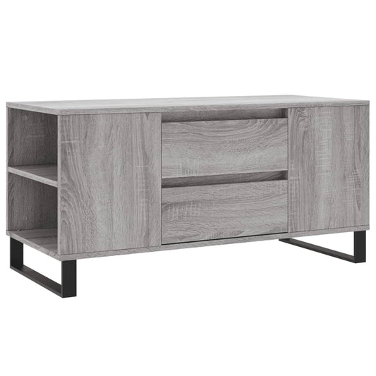 vidaXL Coffee Table Grey Sonoma 102x44,5x50 cm Engineered Wood