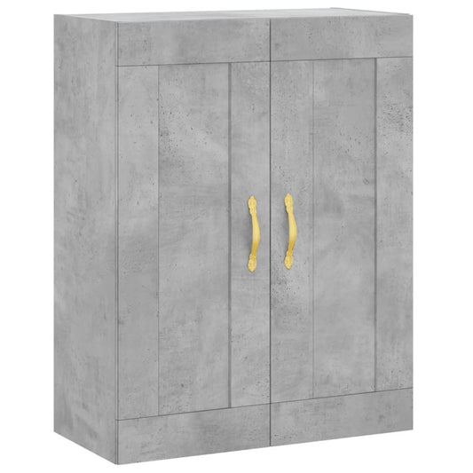 vidaXL Wall Mounted Cabinet Concrete Grey 69.5x34x90cm Engineered Wood