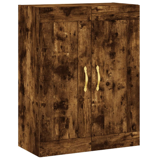 vidaXL Wall Mounted Cabinet Smoked Oak 69,5x34x90 cm Engineered Wood