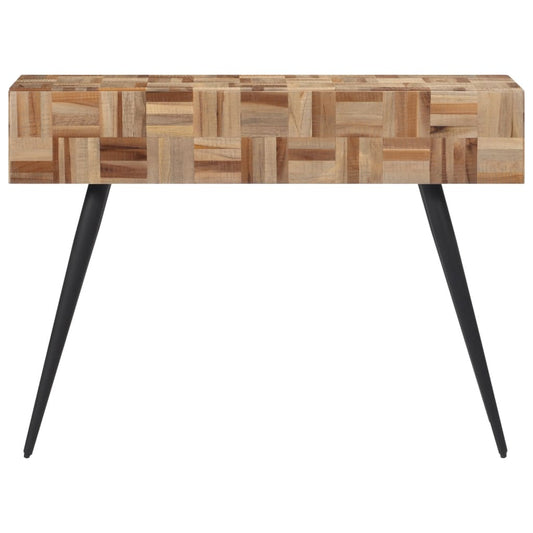 vidaXL Console Table 110x34x80 cm Solid Reclaimed Teak