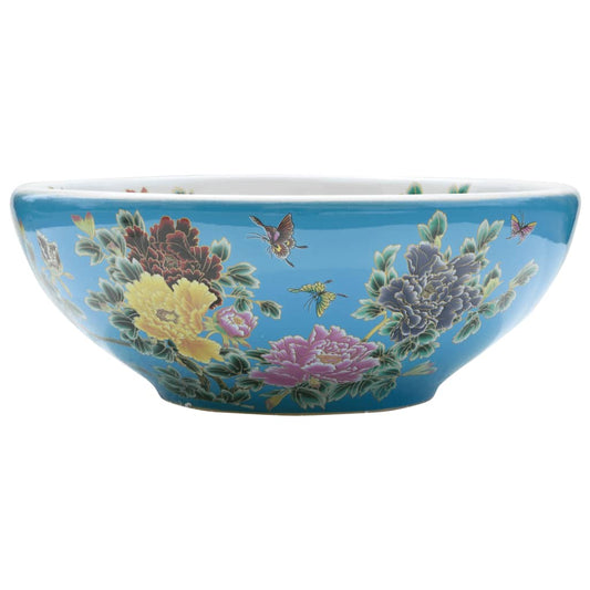 vidaXL Countertop Basin Multicolour Round Φ41x14 cm Ceramic