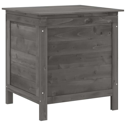 vidaXL Garden Storage Box Anthracite 50x49x56.5 cm Solid Wood Fir