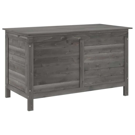 vidaXL Garden Storage Box Anthracite 99x49.5x58.5 cm Solid Wood Fir