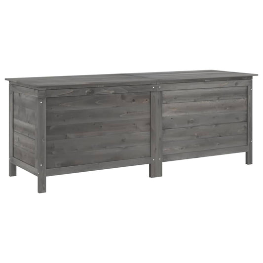 vidaXL Garden Storage Box Anthracite 150x50x56.5 cm Solid Wood Fir