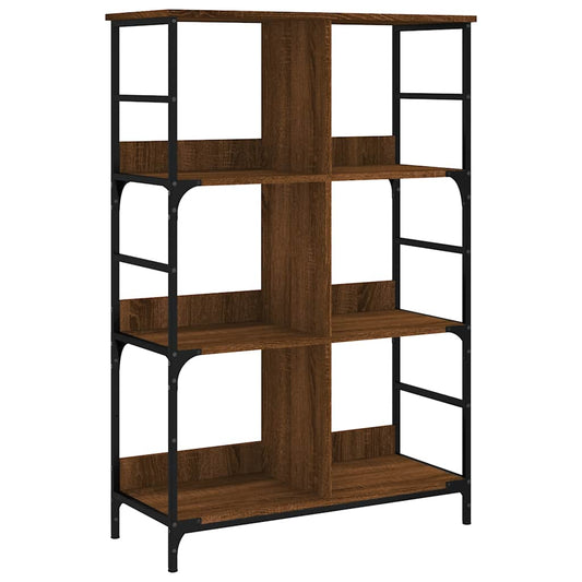 vidaXL Bookshelf Brown Oak 78.5x33x117.5 cm Engineered Wood