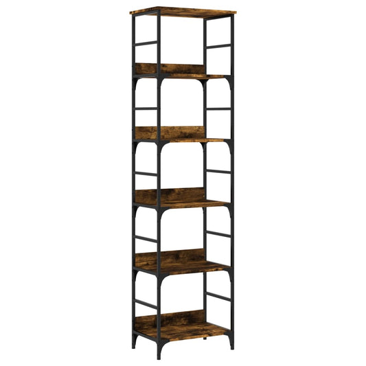 vidaXL Bookshelf Smoked Oak 50x33x188.5 cm Engineered Wood