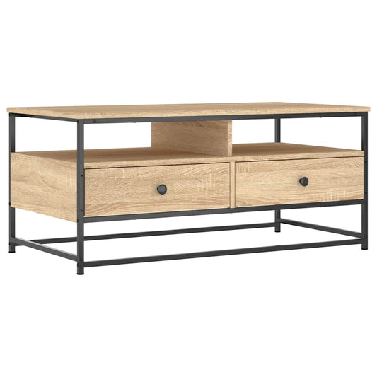 vidaXL Coffee Table Sonoma Oak 100 x 51 x 45 cm Engineered Wood