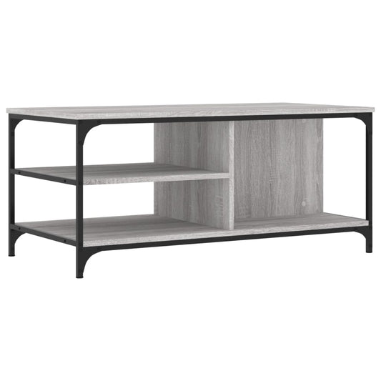 vidaXL Coffee Table Grey Sonoma 100x50x45 cm Engineered Wood