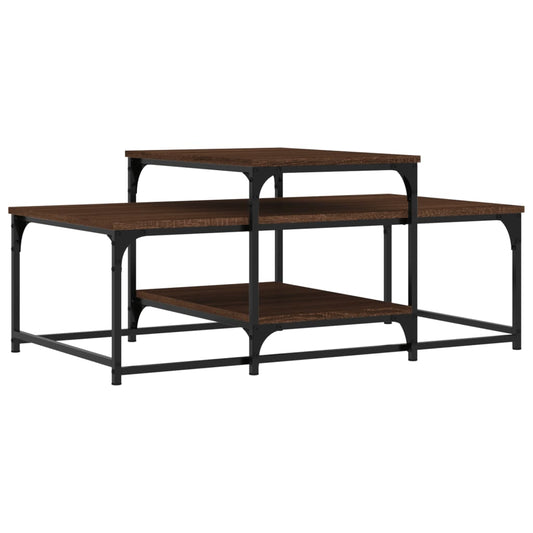 vidaXL Coffee Table Brown Oak 102x60x45 cm Engineered Wood