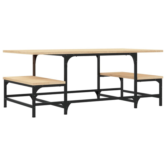 vidaXL Coffee Table Sonoma Oak 100x50,5x40 cm Engineered Wood