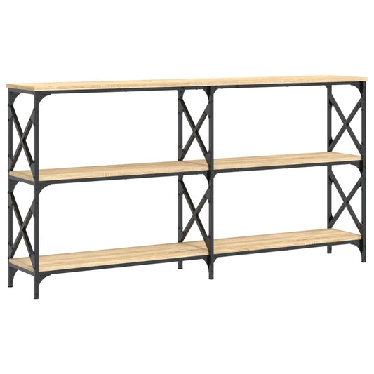 vidaXL Console Table Sonoma Oak 156x28x80,5 cm Engineered Wood