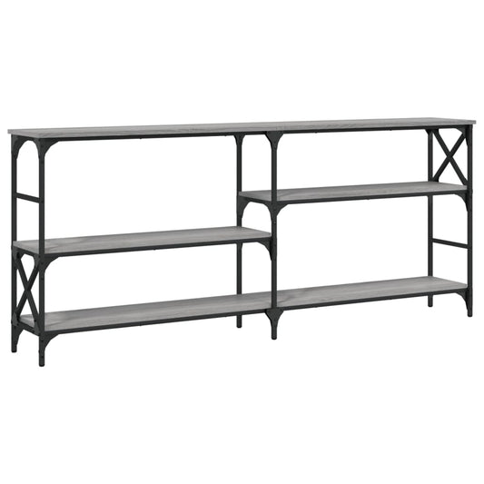 vidaXL Console Table Grey Sonoma 180x29x76,5 cm Engineered Wood