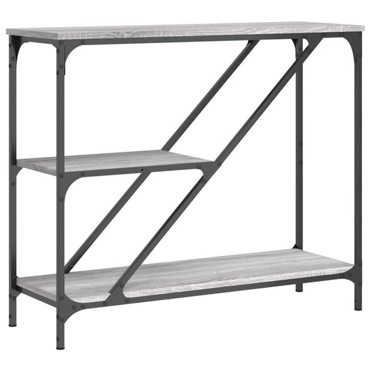 vidaXL Console Table Grey Sonoma 88,5x30x75 cm Engineered Wood