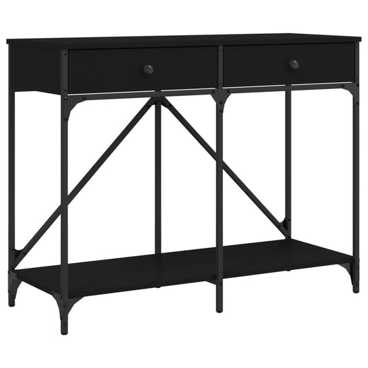 vidaXL Console Table Black 100x39x78,5 cm Engineered Wood
