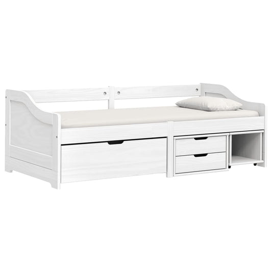vidaXL Day Bed | White | Solid pinewood, engineered wood | Single | Day Bed