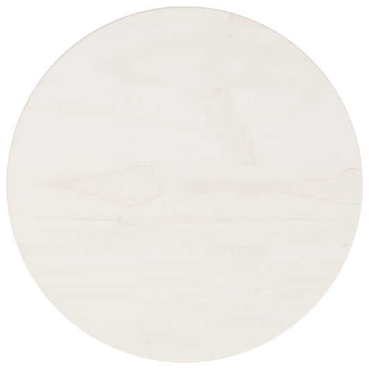 vidaXL Table Top Round White Ø30x3 cm Solid Wood Pine
