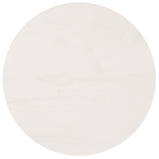 vidaXL Table Top Round White Ø40x3 cm Solid Wood Pine