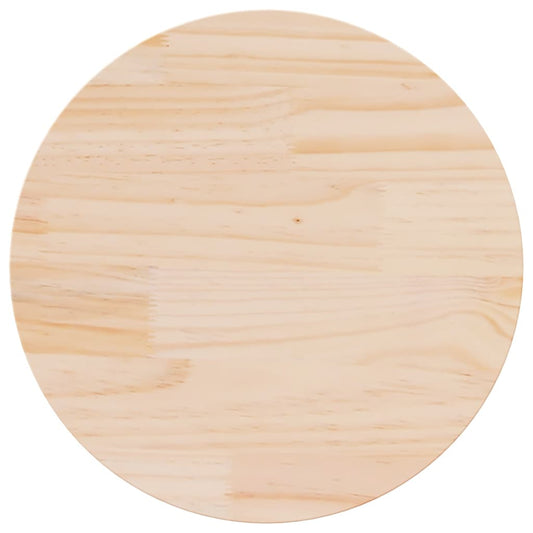 vidaXL Table Top Round Ø70x3 cm Solid Wood Pine