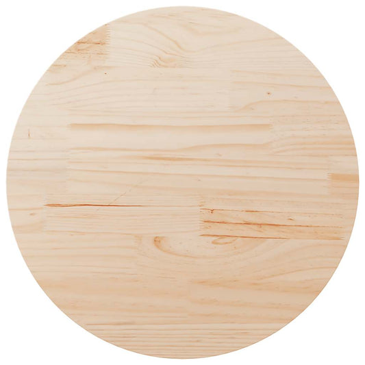 vidaXL Table Top Round Ø80x3 cm Solid Wood Pine