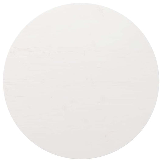 vidaXL Table Top Round White Ø80x3 cm Solid Wood Pine