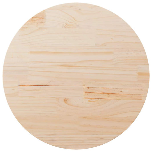 vidaXL Table Top Round Ø90x3 cm Solid Wood Pine