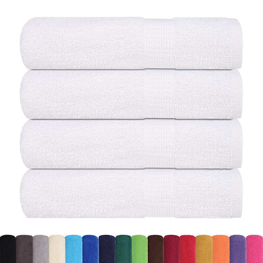 vidaXL Bath Towels "FROGN" 4 pcs White 100x150 cm 360 gsm