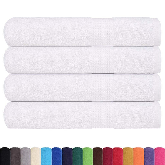 vidaXL Sauna Towels "FROGN" 4 pcs White 80x200 cm 360 gsm
