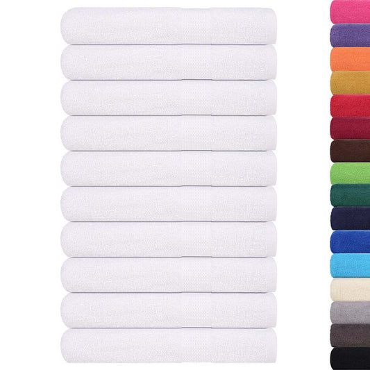 vidaXL Towels "FROGN" 25 pcs White 100x200 cm 360 gsm
