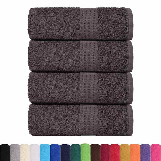 vidaXL Washcloths "FROGN" 4 pcs Anthracite 15x21 cm 360 gsm