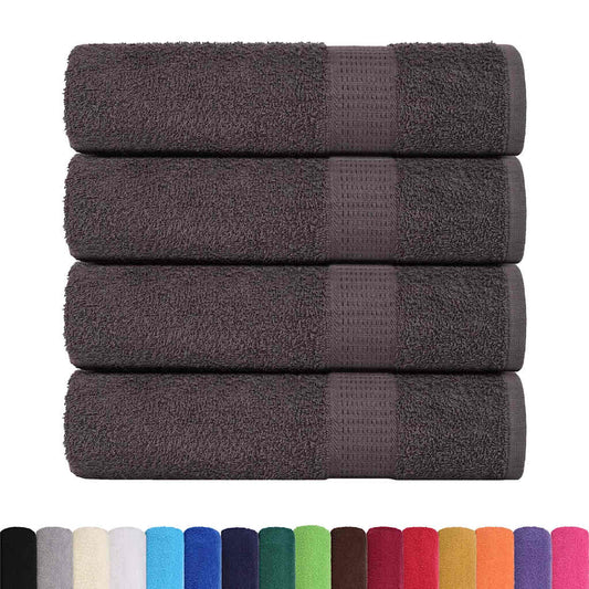 vidaXL Bath Towels "FROGN" 4 pcs Anthracite 100x150 cm 360 gsm