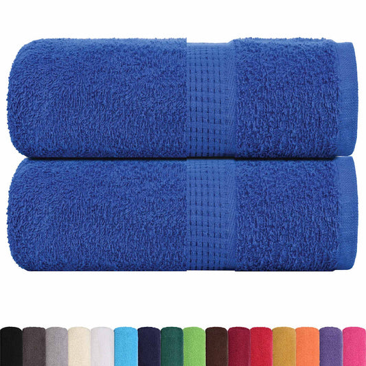 vidaXL Guest Towels "FROGN" 2 pcs Blue 30x50 cm 360 gsm