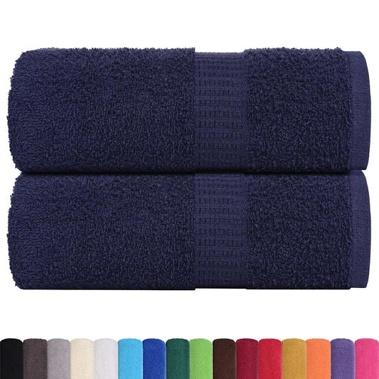 vidaXL Wash Towels "FROGN" 2 pcs Navy Blue 30x30 cm 360 gsm