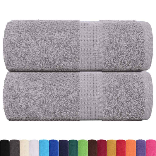 vidaXL Wash Towels "FROGN" 2 pcs Grey 30x30 cm 360 gsm